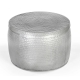Titan Open-Top Hand Forged Hammered Metal Round Coffee Table