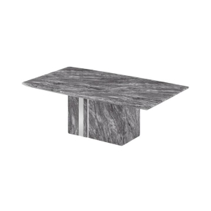 Our Home Valeria Marble Luxurious Rectangular Coffee Table - Grey