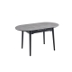 Raimon Furniture Tyron Oval Extension Wooden Ceramic Dining Table 110-140cm - Greystone Ceramic