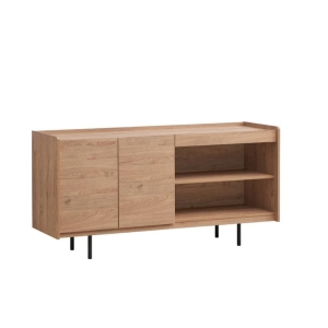 Design Square Tim Sideboard Buffet Unit Storage Cabinet W/ 2-Doors - Oak