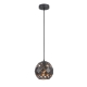 TUILE Pendant Lamp Light Interior ES Matte Black Embossed Tiled Wine Glass OD200mm