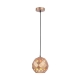 TUILE Pendant Lamp Light Interior ES Champagne Gold Embossed Tiled Wine Glass OD200mm