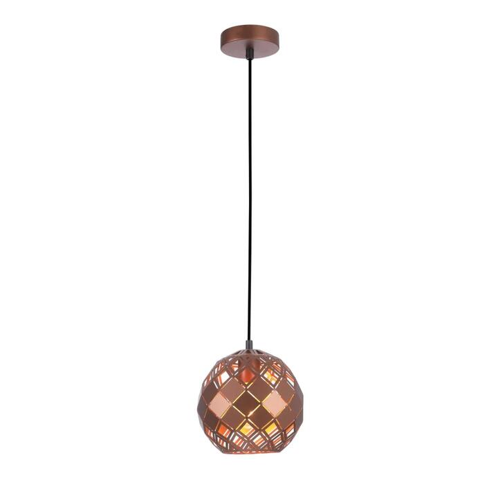 TUILE Pendant Lamp Light Interior ES Coffee Embossed Tiled Wine Glass OD200mm