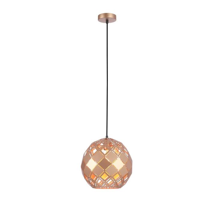 TUILE Pendant Lamp Light Interior ES Champagne Gold Embossed Tiled Wine Glass OD300mm