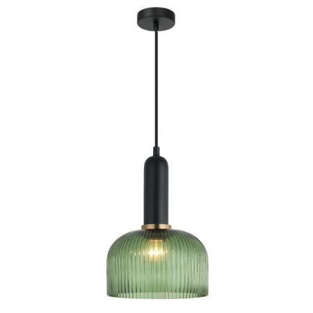 VINTAJ Pendant Lamp Light Interior ES Green Glass Dome OD200mm