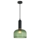 VINTAJ Pendant Lamp Light Interior ES Green Glass Dome OD200mm