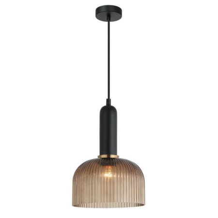 VINTAJ Pendant Lamp Light Interior ES Amber Glass Dome OD200mm