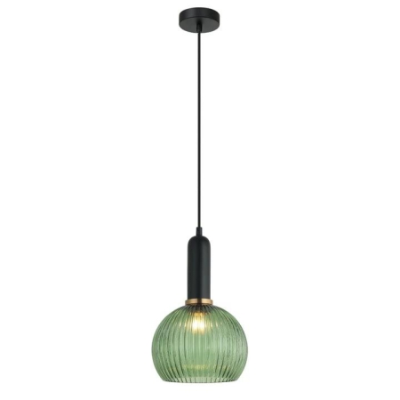 VINTAJ Pendant Lamp Light Interior ES Black Green Glass Wine Glass OD200mm