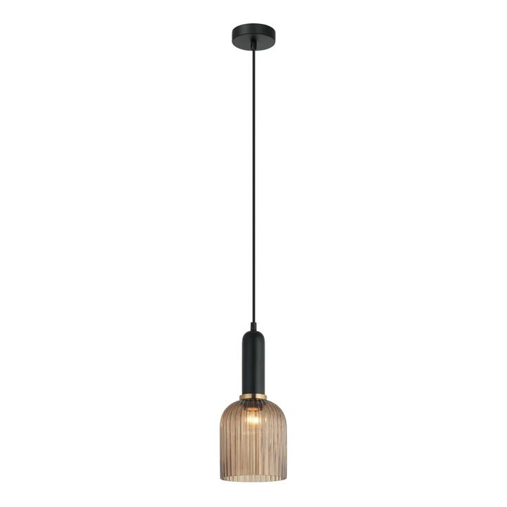 VINTAJ Pendant Lamp Light Interior ES Amber Glass Ellipse OD200mm