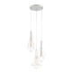 WHITEBAND Pendant Lamp Light Interior ESx3 White Diamond Cage x 3 with Round Matte Plate OD390mm