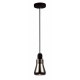 YARRA Pendant Lamp Light Interior GU10 Black Smoke Glass Flute OD90mm