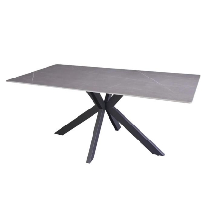 Raimon Furniture Marion Rectangular Modern Ceramic Kitchen Dining Table 180cm - Bulgarian Grey