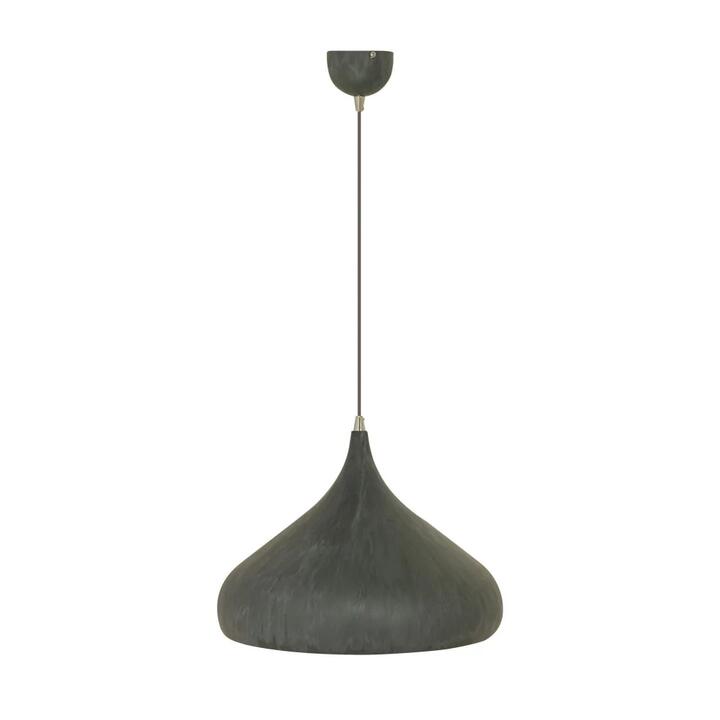 Zion Elegant Metal Dome Pendant Light Lamp - Cement