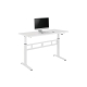 Wind-Up Height Adjustable Sit Stand Computer Work Task Study Office Desk - White - White