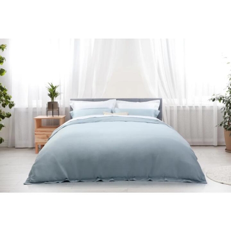 Trafalgar 1200TC Cotton Rich Quilt Cover Set - Blue