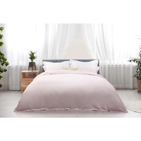 Trafalgar 1200TC Cotton Rich Quilt Cover Set - Blush