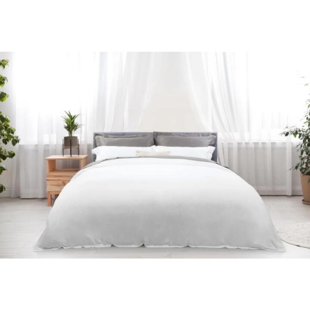 Trafalgar 1200TC Cotton Rich Quilt Cover Set - White