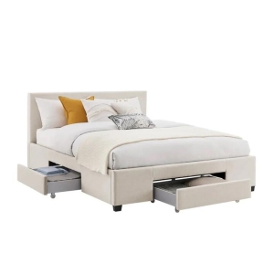 Venice Collection 3 Drawer Bed Frame - Beige