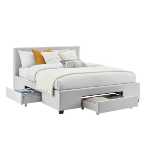 Venice Collection 3 Drawer Bed Frame - Pewter Grey