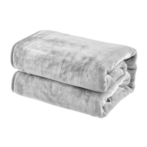 Trafalgar Plush Mink Blanket - Silver
