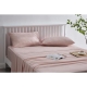Trafalgar Brooklyn Bamboo Cotton Bed Sheet Set - Dusty Pink