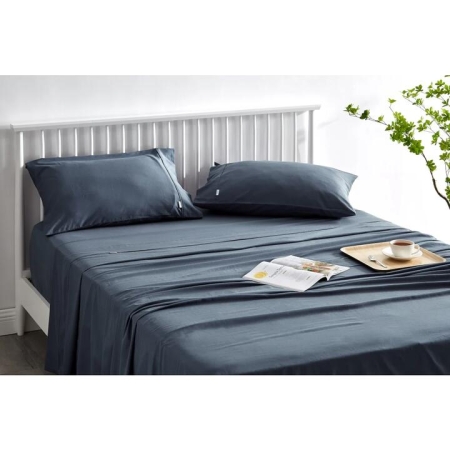 Trafalgar Brooklyn Bamboo Cotton Bed Sheet Set - Storm
