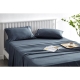Trafalgar Brooklyn Bamboo Cotton Bed Sheet Set - Storm