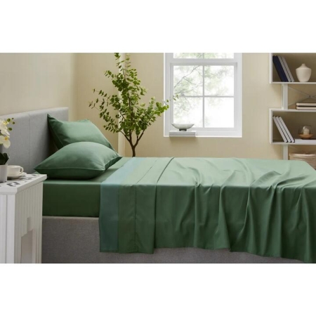 Trafalgar 1200TC Cotton Rich Bed Sheet Set - Sage