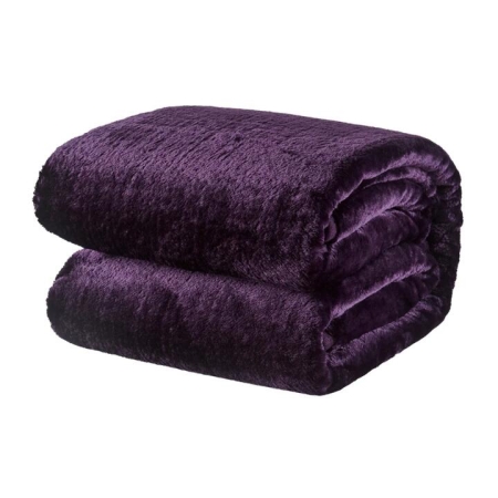 Trafalgar Plush Mink Blanket - Orchid