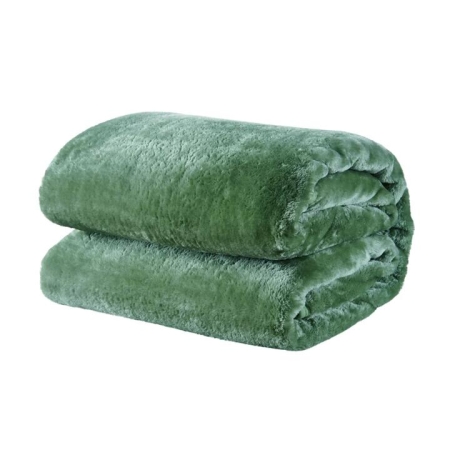 Trafalgar Plush Mink Blanket - Sage