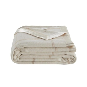 Trafalgar Merino Wool Blend Blanket - Cream