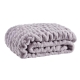 Trafalgar Rouched Faux Fur Blanket - Lilac