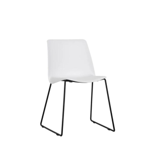 Set of 2 Timothy Kitchen Dining Chairs - White - White