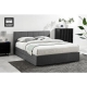 Theodore Storage Bed Frame with Drawers - Queen Charcoal - Queen