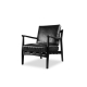 United Strangers At Ease Relaxing Lounge Accent Leather Armchair - Black - Black