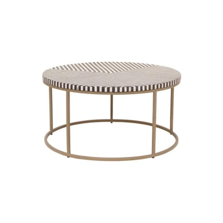 Tino Bone Inlay Round Coffee Table
