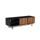 Tyson Lowline Entertainment Unit TV Stand Storage Cabinet 150cm - Black