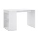 Design Square Walter Wooden Study Computer Working Task Office Desk Table W/ 2-Shelves White