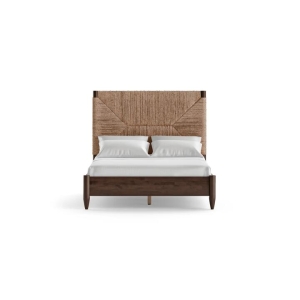 Yves Bed Frame Dark Brown Queen - Queen