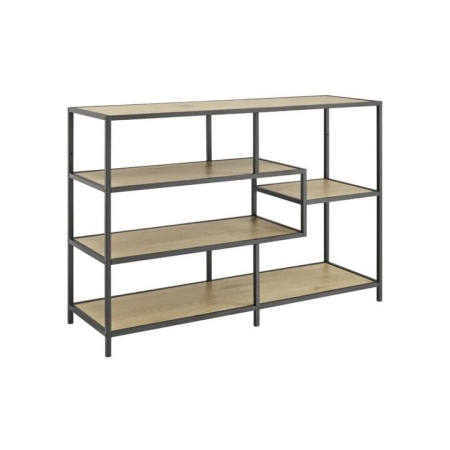 Seaford 4-Tier Bookshelf Display Shelf Bookcase Wild Oak