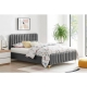 Victoria Fabric Velvet Bed Frame Grey - Queen