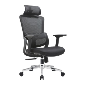 Maestro Furniture Vivian High Mesh Back Fabric Seat Ergonomic Computer Office Working Chair Black