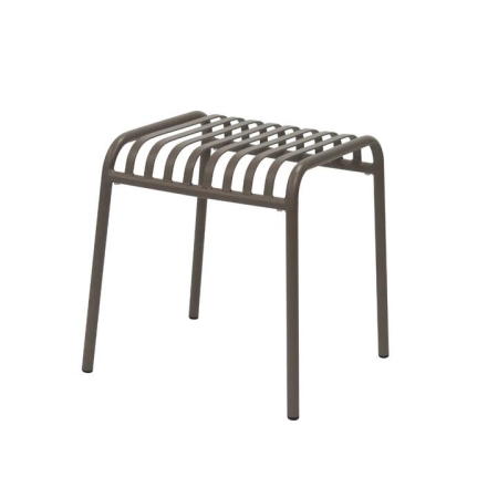 Raimon Furniture Renzo Antirust Treatment Metal Outdoor End Lamp Side Table Cappucino