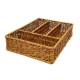 Design Square Woven PP Rattan Metal Frame Storage Basket Organizer