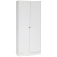 Tivoli 2-Door Multi Purpose Cupboard 5-Tier Shelves Storage Cabinet Tallboy - White