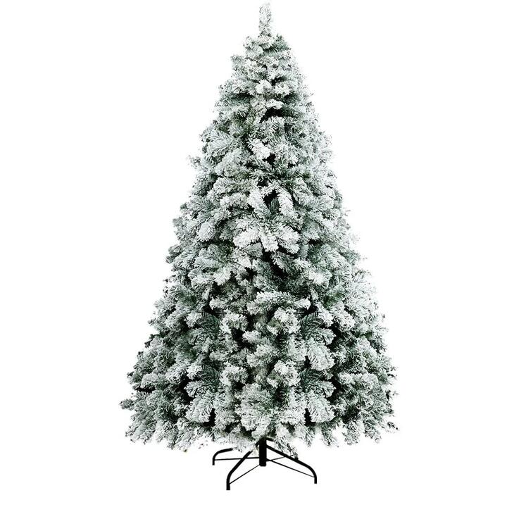 Snowy Christmas Tree 1.8M 6FT Xmas Decorations 520 Tips