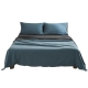 Sheet Set Cotton Sheets Double Blue Dark Blue