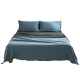 Sheet Set Cotton Sheets Single Blue Dark Blue