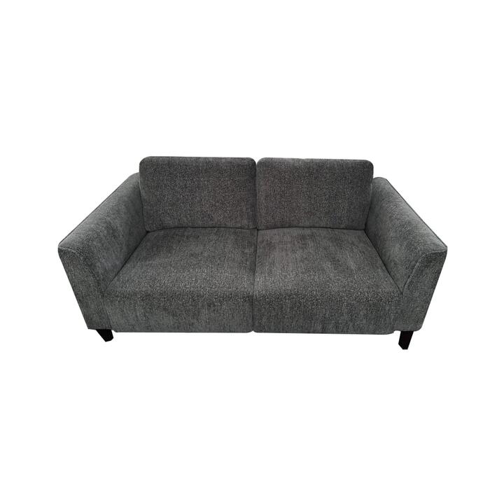 HomeStar Starck Fabric Loveseat 2-Seater Sofa Solid Timber Legs - Grey