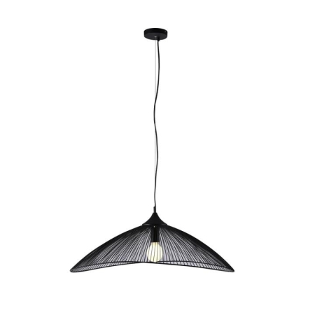 Syrah Modern Basket Style Pendant Lamp Light Black